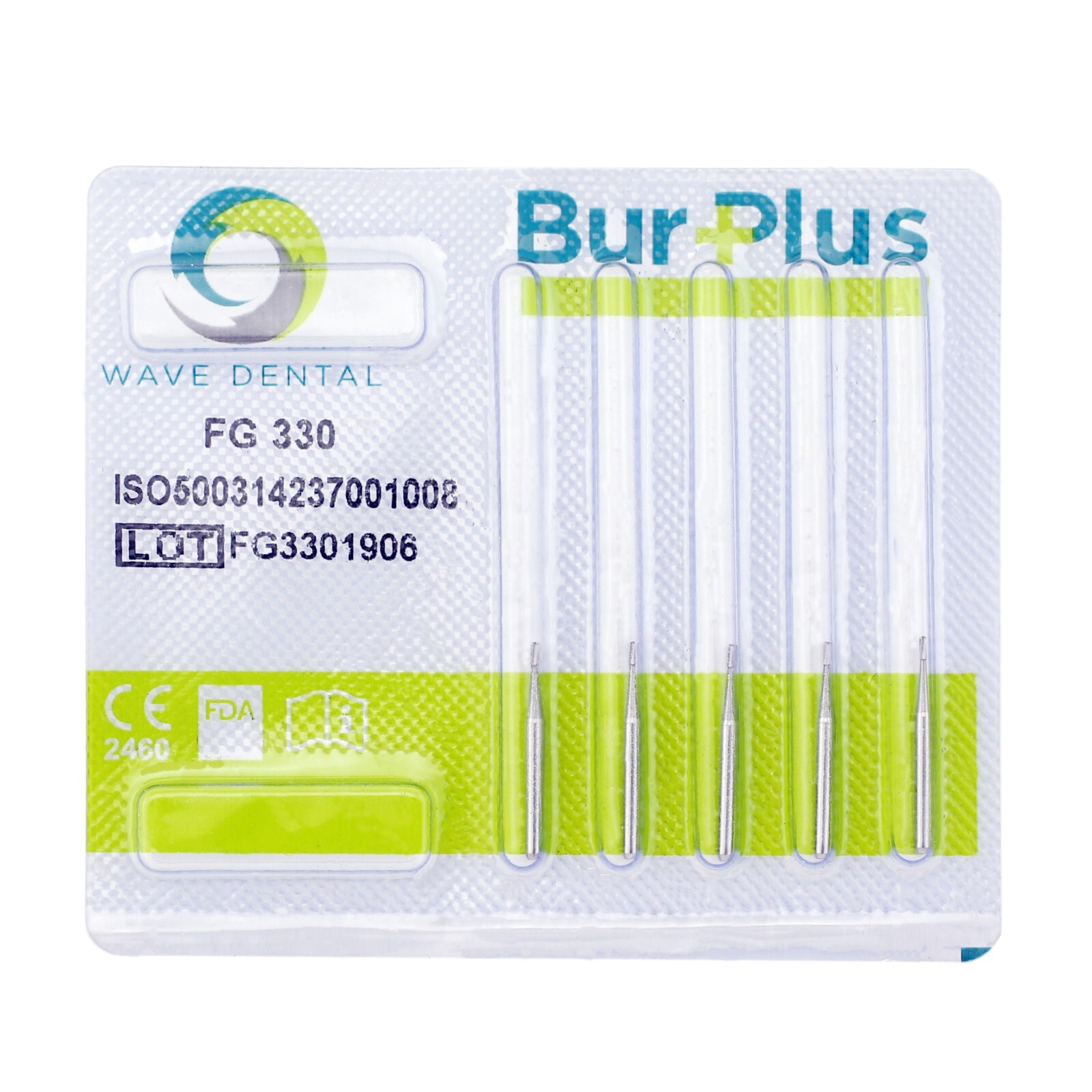 Wave Dental High Speed Burs FG 330 557 4 6 Carbide Burr Friction Grip Round Pear