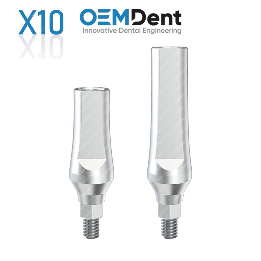 x10 Straight Abutment Wide Platform (WP)- Compatible ADIN CloseFit® Conical WP