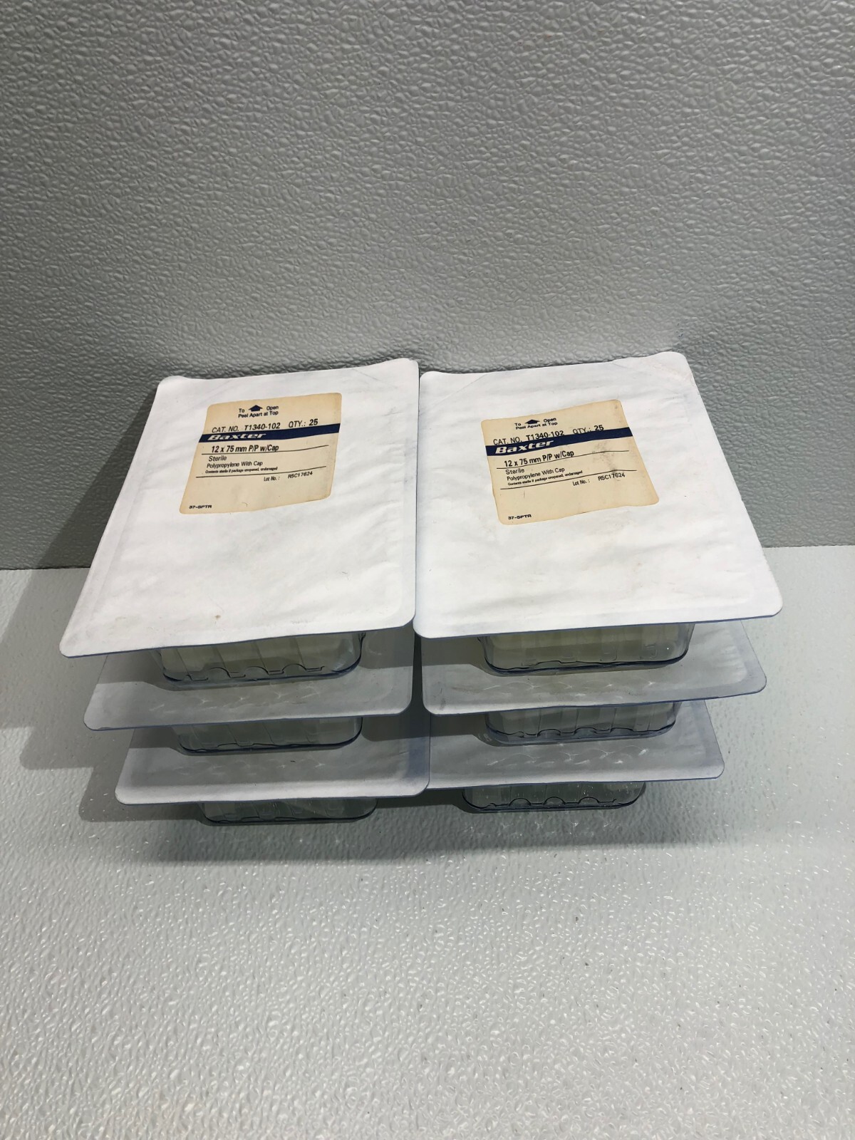 Baxter 12 x 75 mm P/P w/Cap Centrifuge Tubes T1340-102 25/Pk Lot Of 6