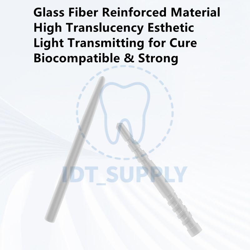 Dental Fiber Post Glass Thread Straight Root Canal 5 Pcs 1.0-2.0mm Drill