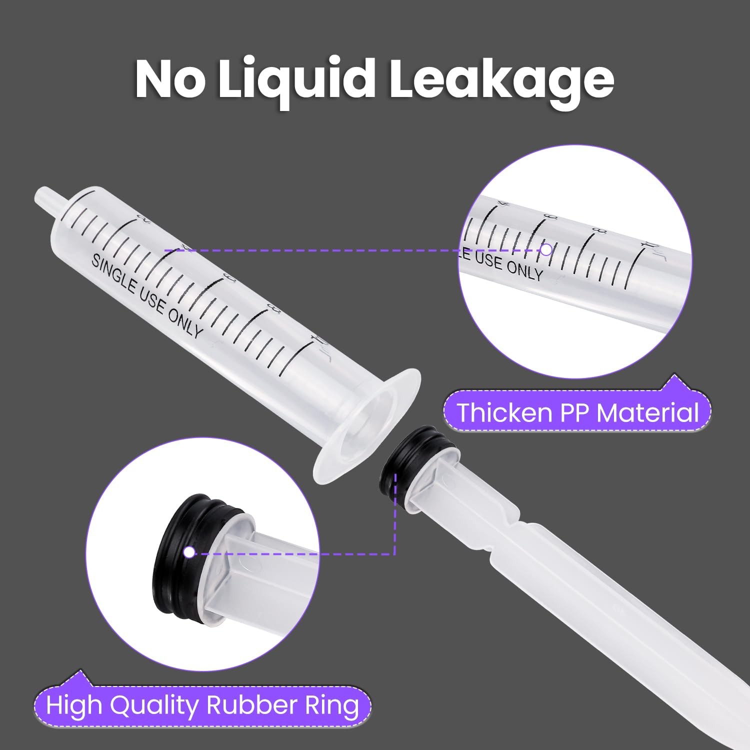 30 PCS 10ml Oral Syringe With Cap, Plastic Syringes without transparent