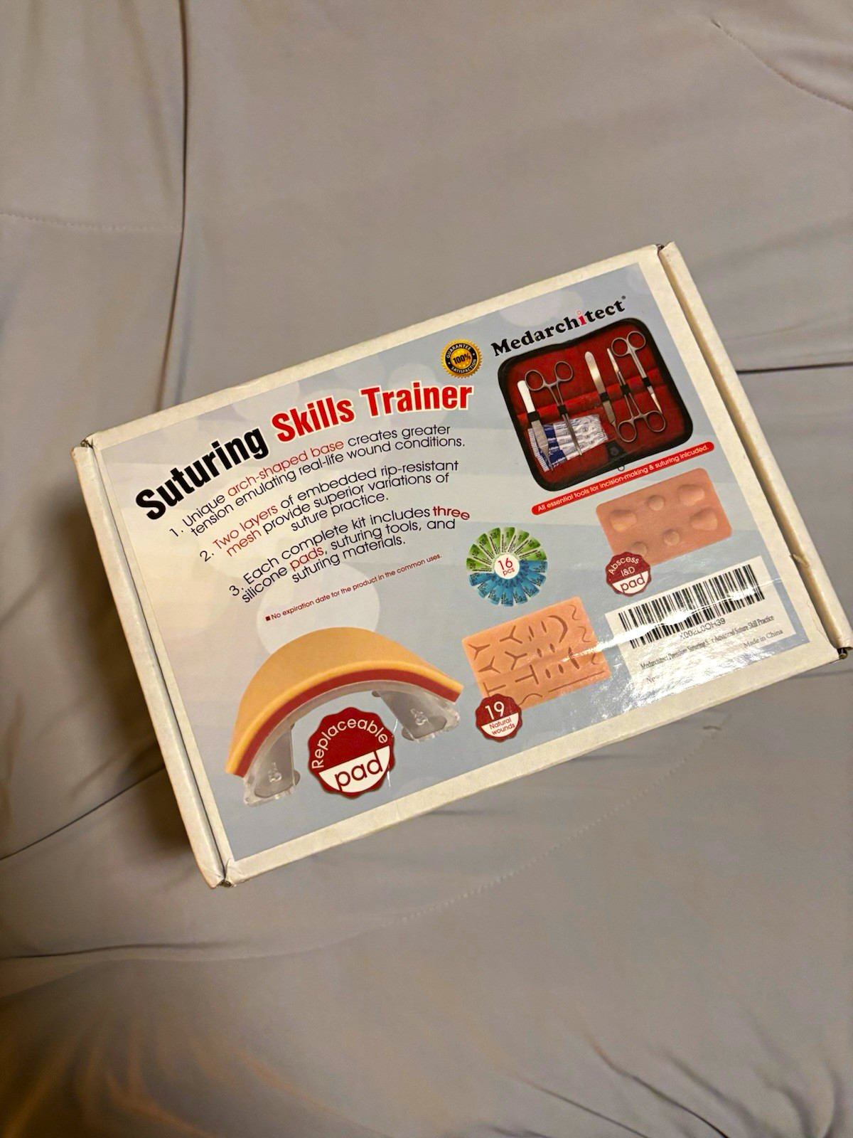 Medarchitect Suturing Skills Trainer Practice Kit YA011-039 Emergency Medicine