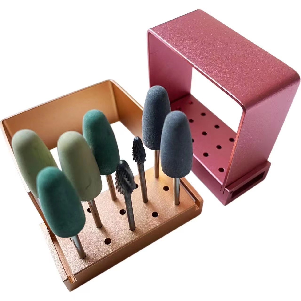 New Dental 15 holes Long Shank RA Bur Disinfection Box Holder Stand Autoclave