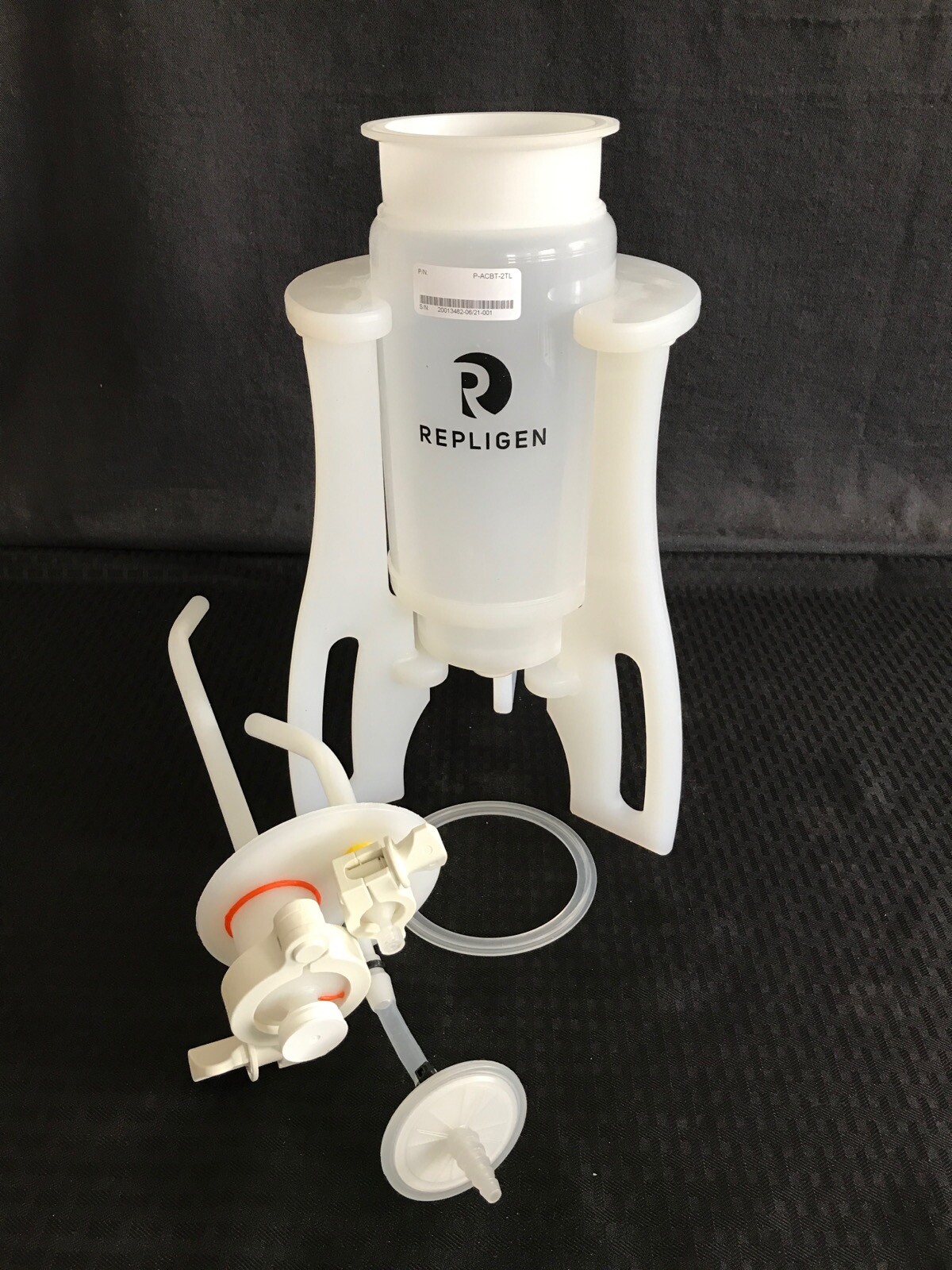 REPLIGEN 2L Tulip Reservoir With Stand & 2 Clamps for KrosFlo KMPi P-ACBT-2TL