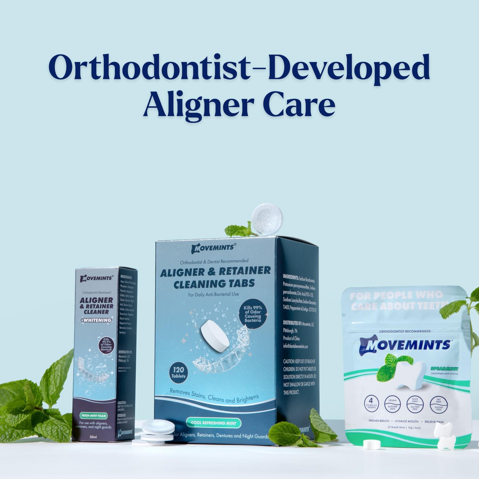 Movemints Aligner & Retainer Cleaning Foam + Whitening – OrthodontistDevelope…