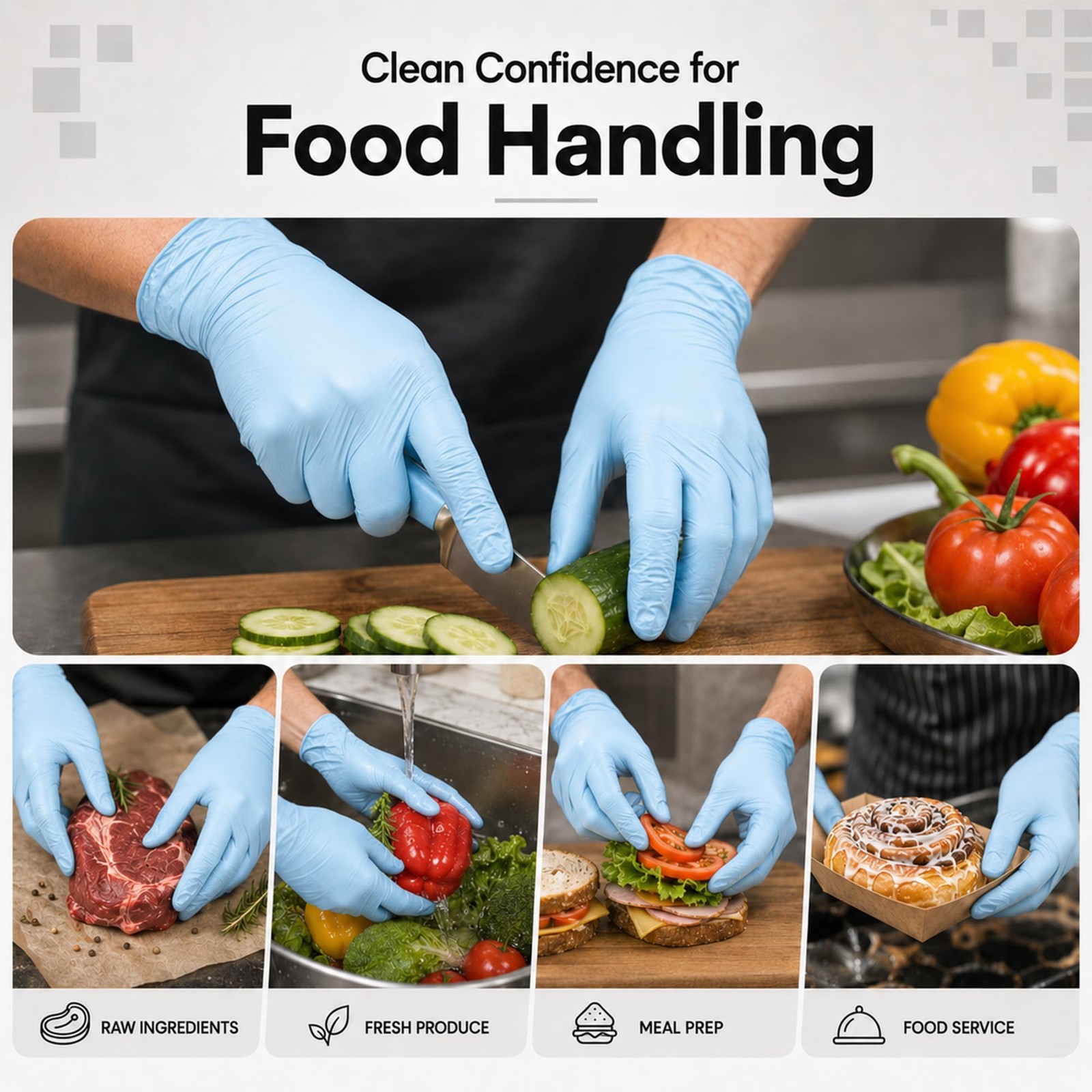 ForPro Disposable Nitrile Gloves, Chemical Resistant, Powder-Free, Latex-Free…