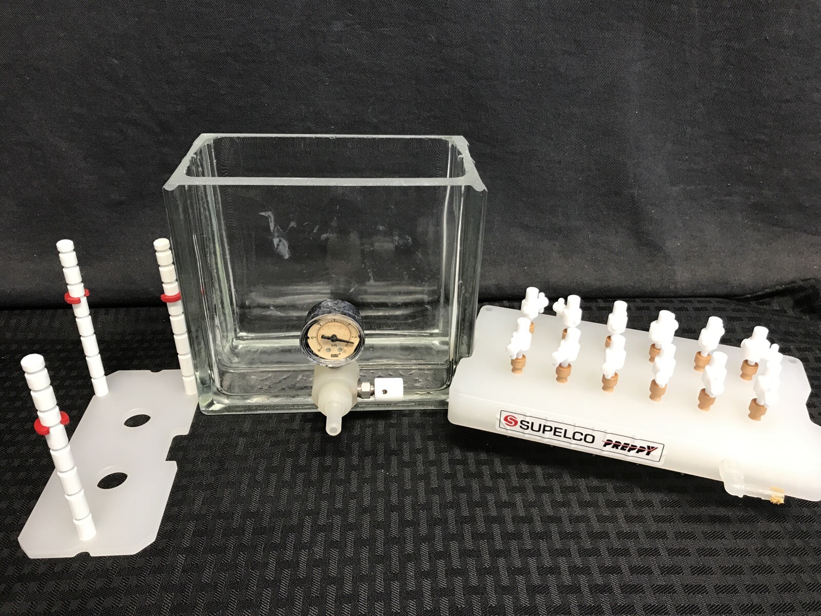 TLC Thin Layer Chromatography Developing Tank w/ Supelco Preppy Lid 5cm x 15cm