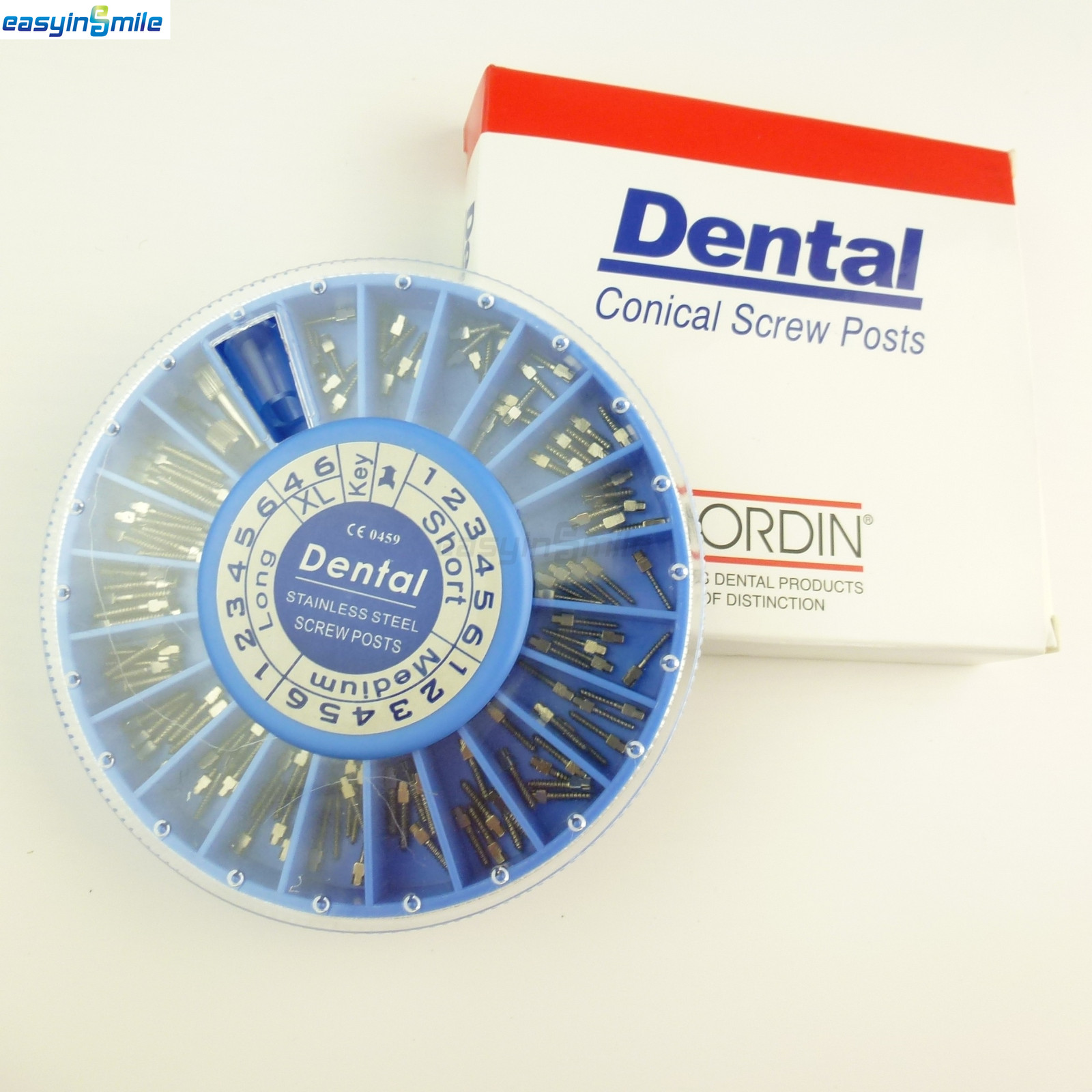 2kits Dental Screw Post Conical Stainless /gold Plated S – Xl Root Canal Pins