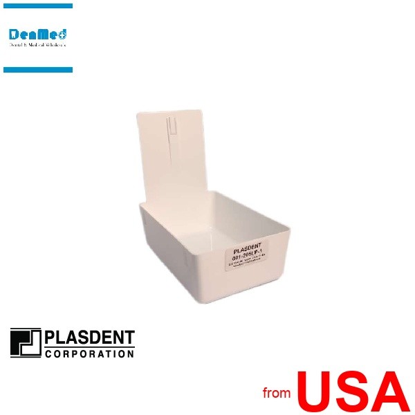 PLASDENT Lab Pan-#205LP-1-WHITE -Each-19cm L x 12cm W x 6cm H 001-205LP-1