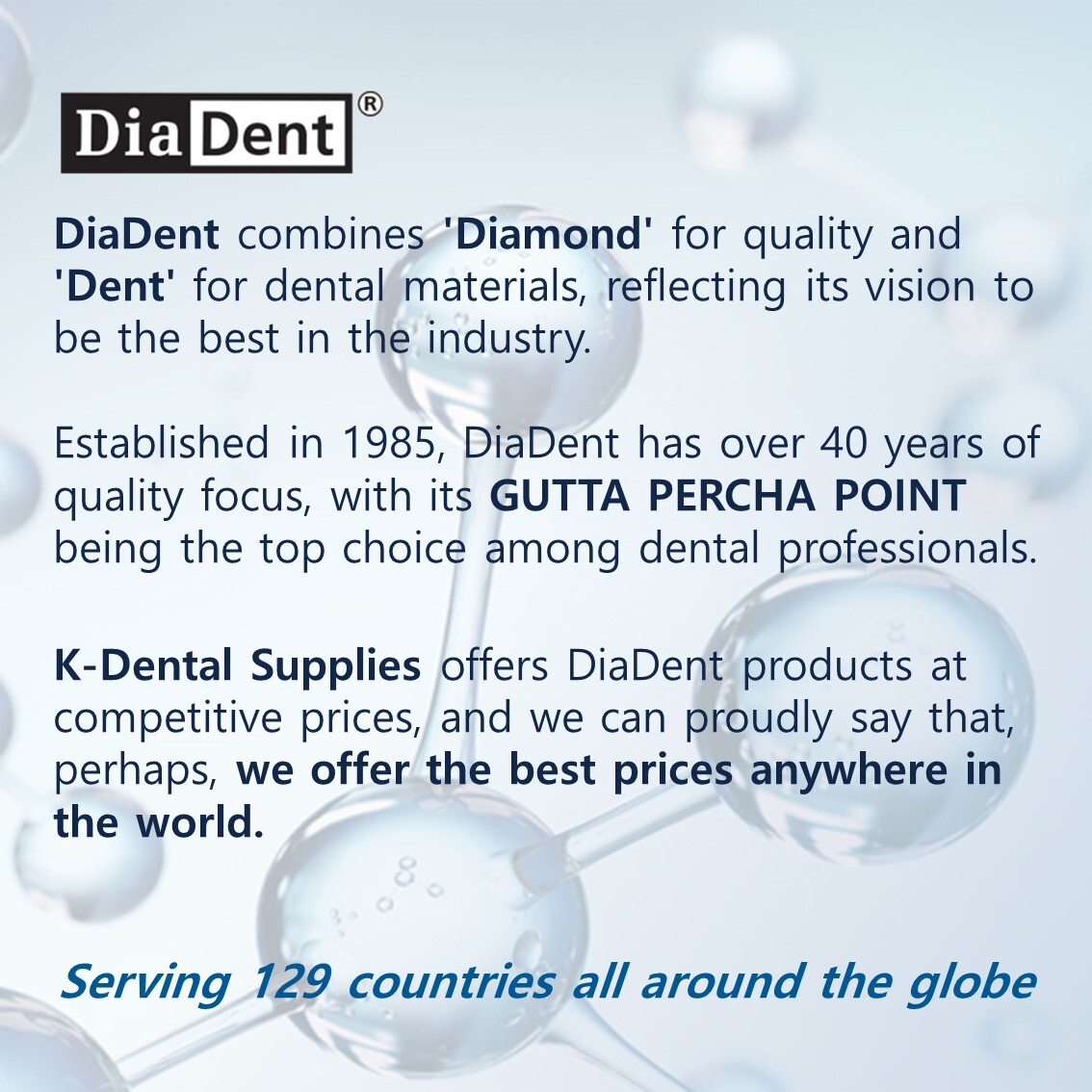 Diadent Dia-ProT Conform Fit Dental Millimeter Marked Gutta Percha Points