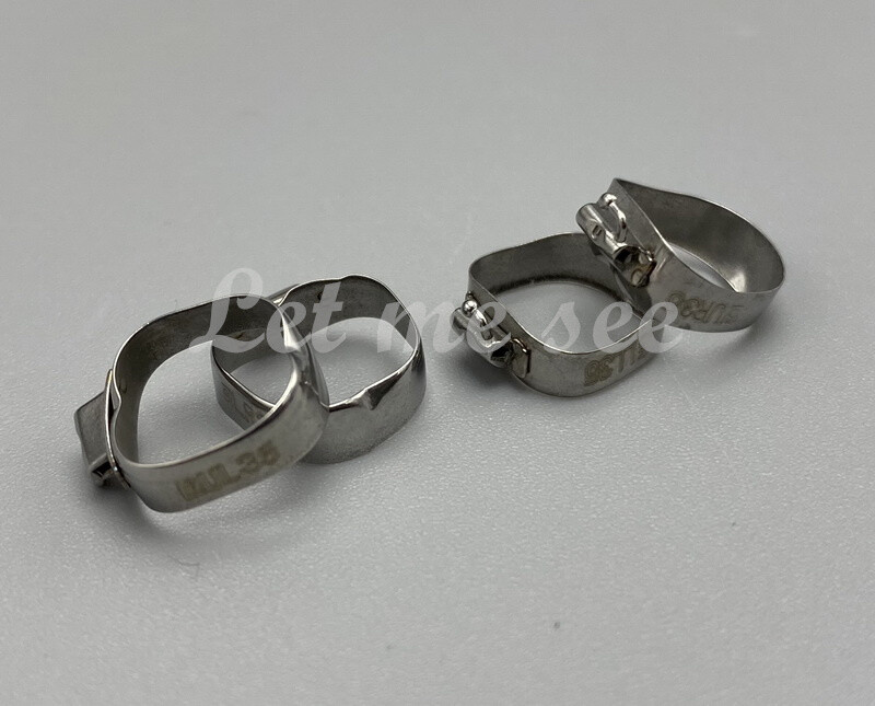 1Bag Dental Orthodontic 1st Plain Molar Bands Buccal Tube Cleats Roth022 #29-44+