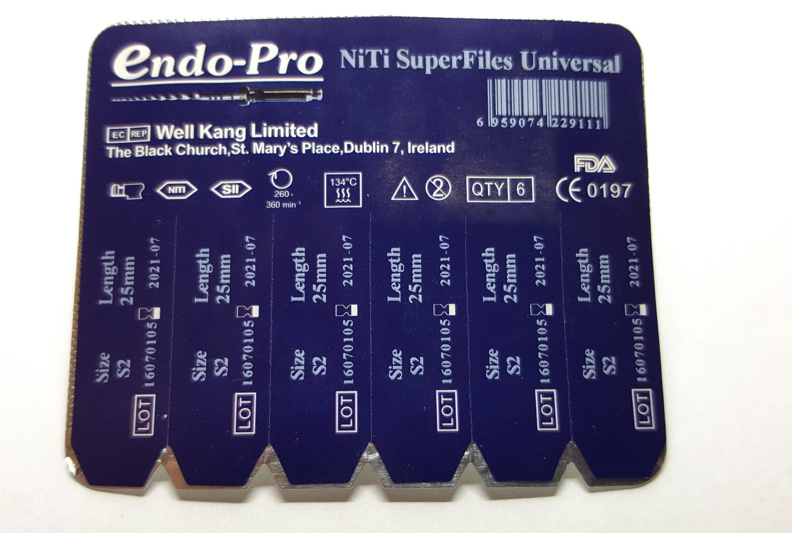 LOTx3 Dental NiTi Super File Universal ENDO-Pro S 2 canal rotary 31 mm tapered