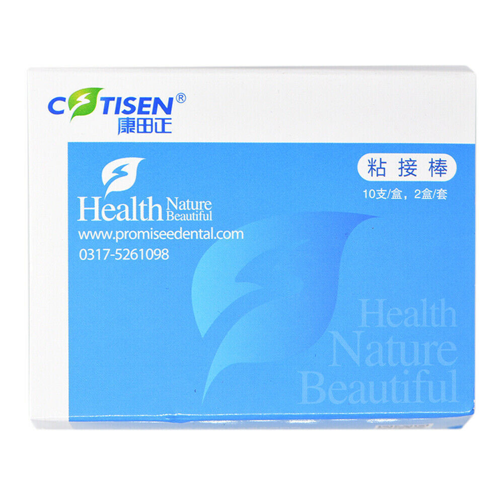 1 Kit 20 Pc Dental Veneers Teeth Stick Adhesive Rod For Inlay Crowns Refill Blue