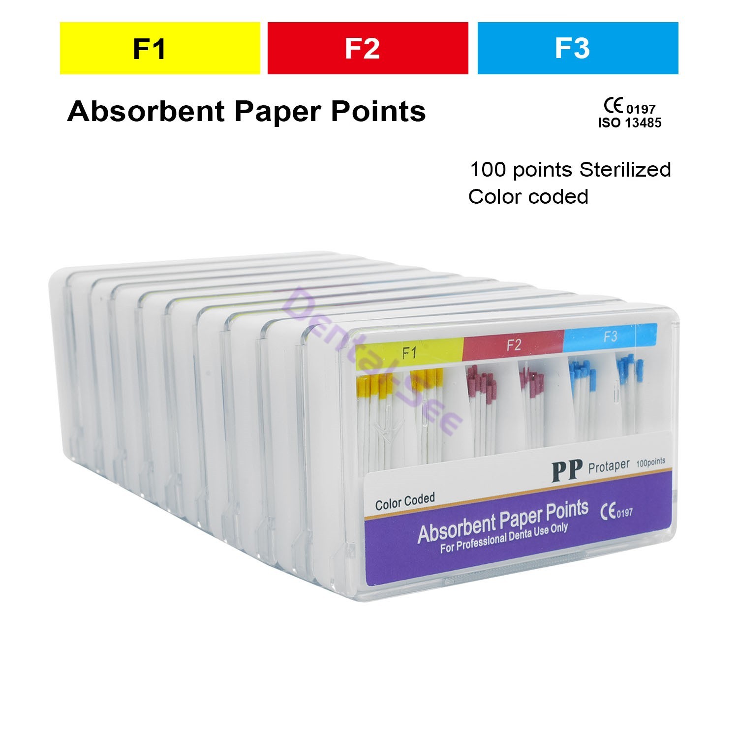 10Box Dental Endodontic Absorbent Paper Points Tips 15-40# 02 04 06