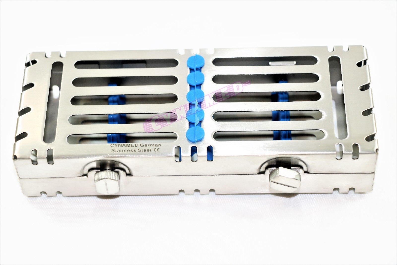 GERMAN DOUBLE BUTTON DETACHABLE STERILIZATION CASSETTE FOR 5 INSTRUMENTS 3PCS