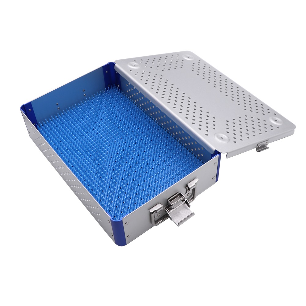 Professional Grade Aluminum Sterilizing Box 30x20x5cm Surgical Tools，USA