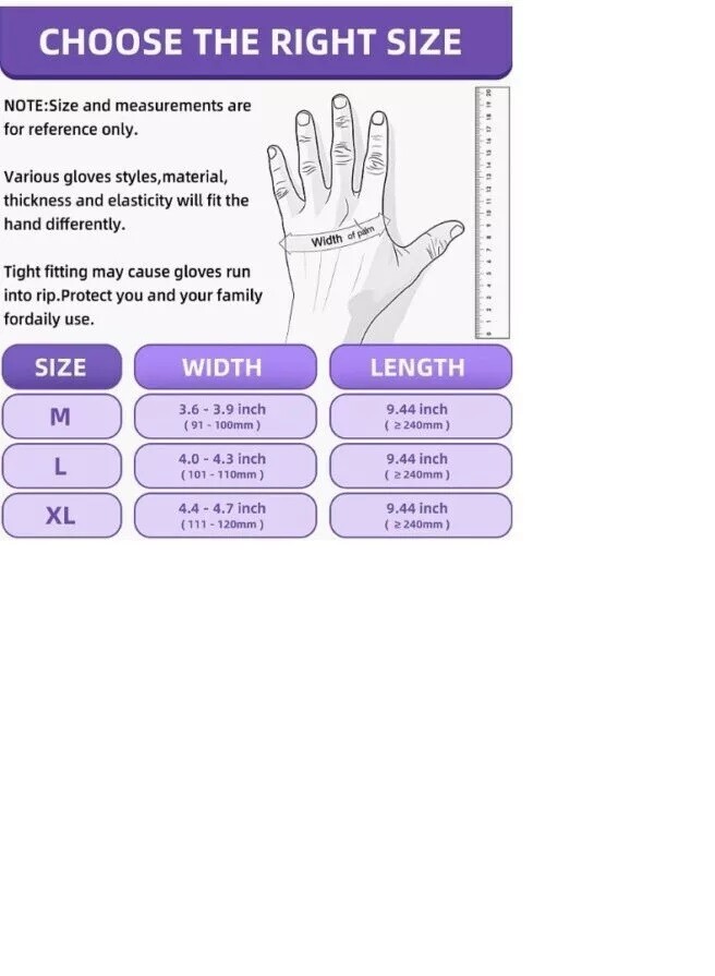 S&G Orange Diamond Nitrile Gloves Powder Latex Free 8 Mil 100pcs M/L/XL