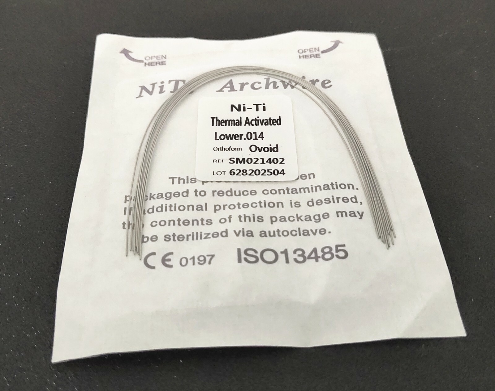 100 Packs Thermal Activated Niti Arch Wire Round Bows Ovoid Form Size For Chose