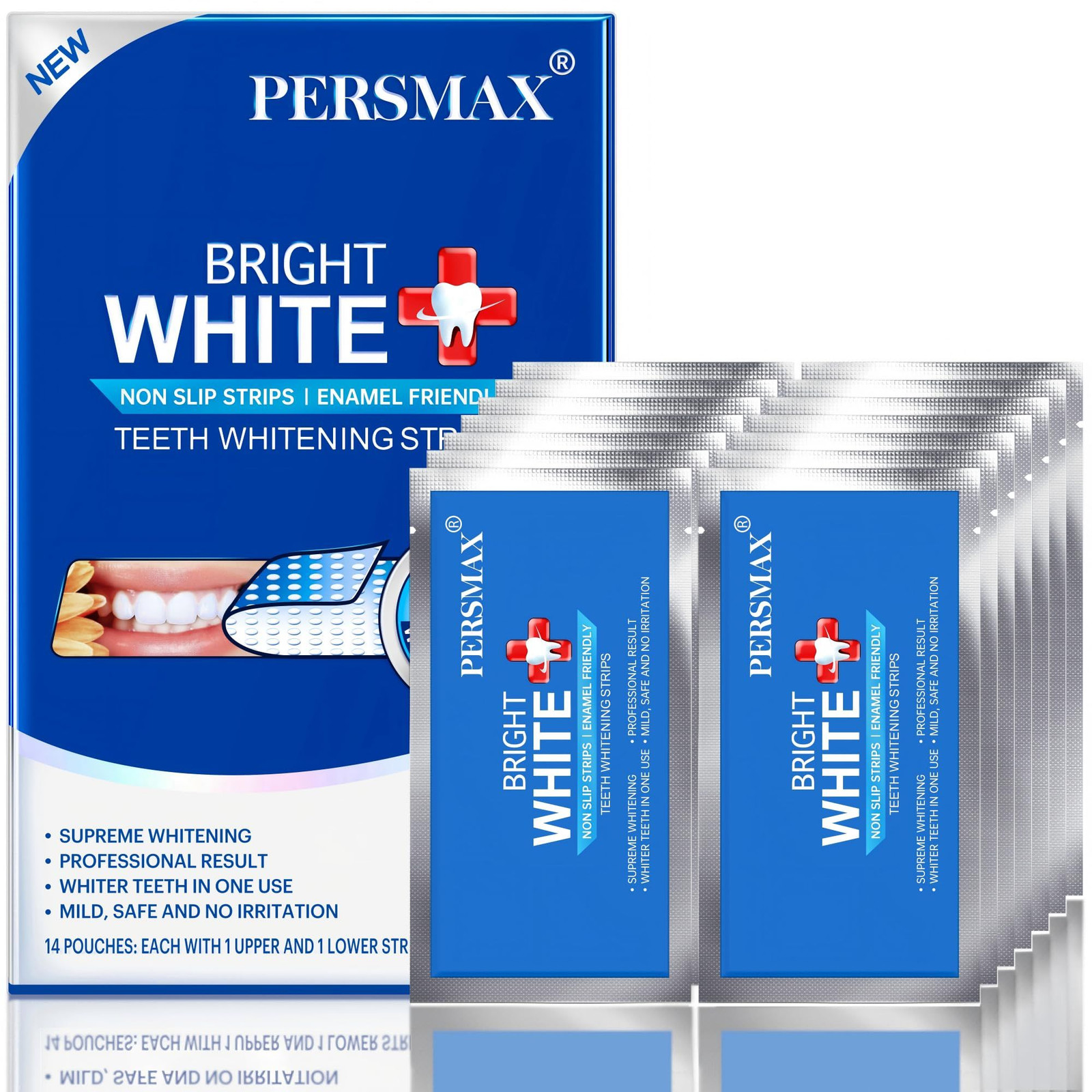 PERSMAX Teeth Whitening Strips – Professional 28 Count (Pack of 1), White
