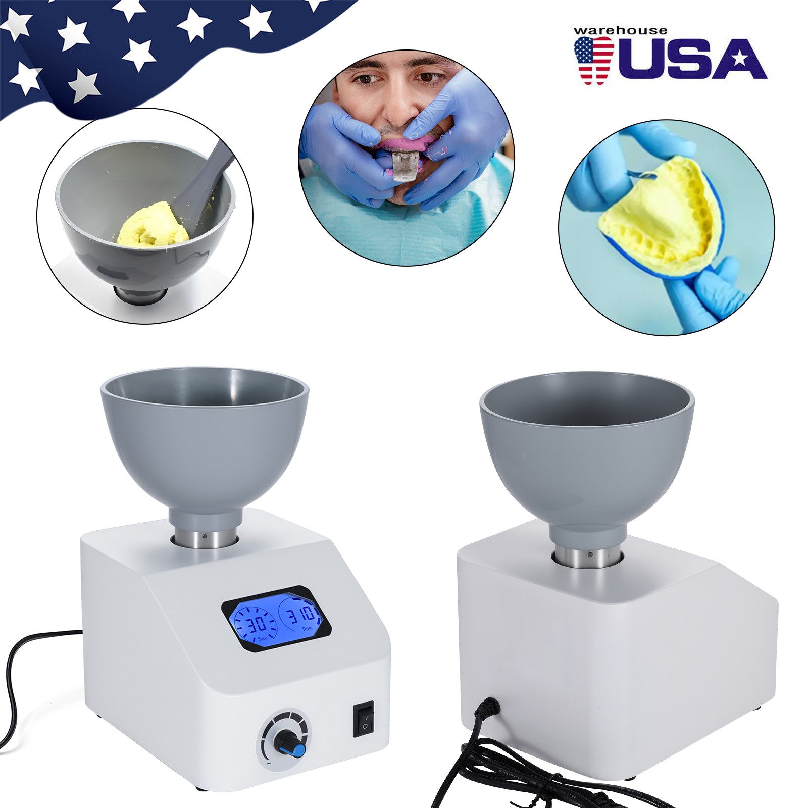 DENTAL LAB IMPRESSION MATERIAL ALGINATE MIXER 110V