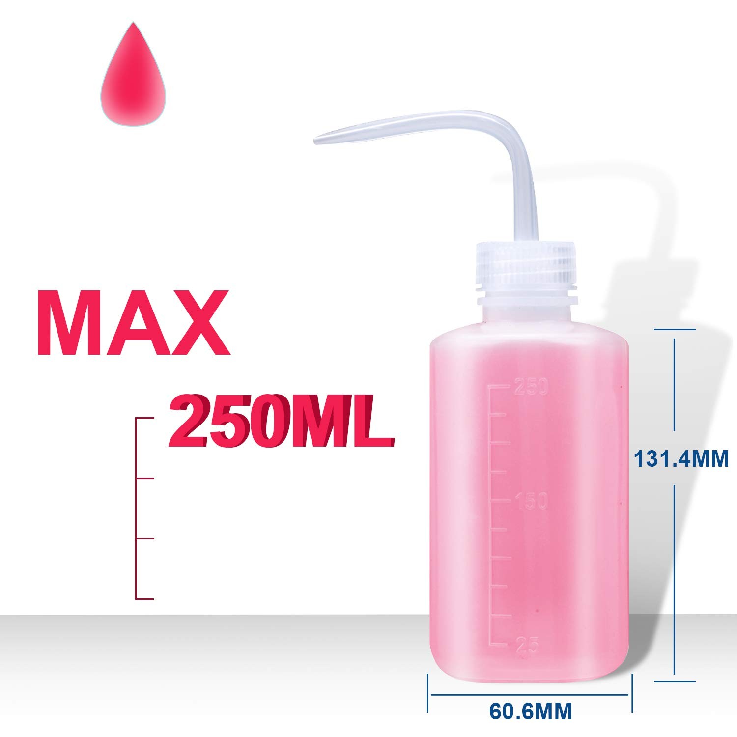Wash bottle 3 Pack LDPE Squeeze Bottles Safe Plastic Low Density Polyethylene
