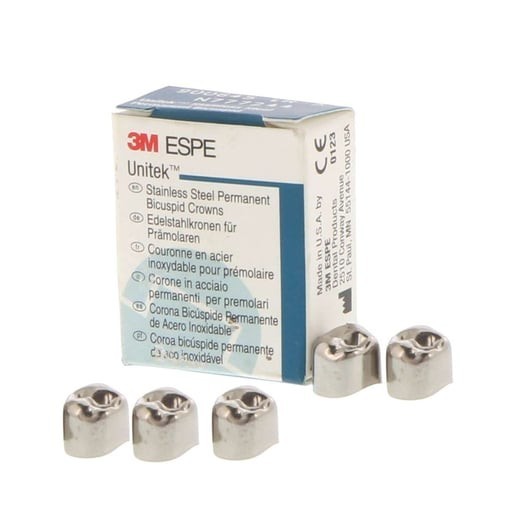 3M #3 upper left 1st bicuspid stainless steel crown form, 5pcs/bx 900513