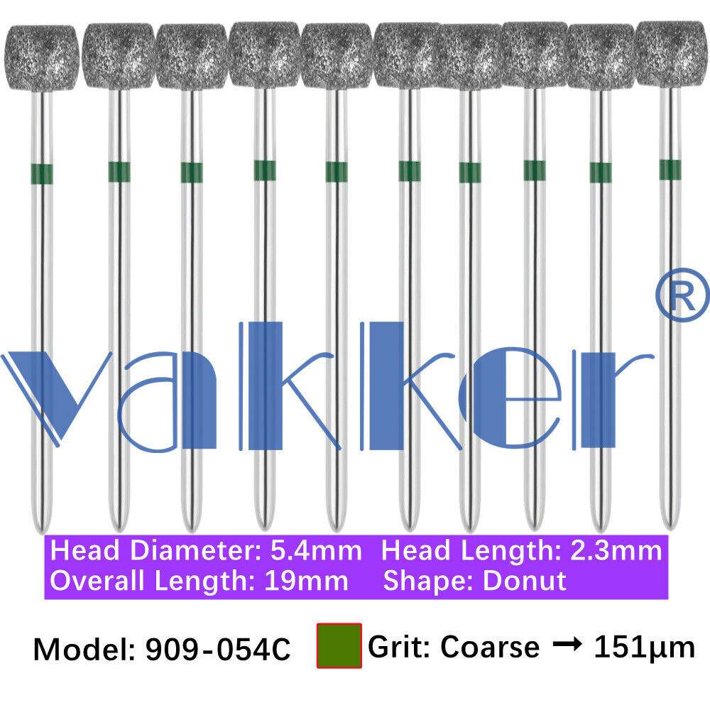 10pc/pk Dental FG Diamond Burs High Speed Barrel Wheel Pear Shape Polishing Burs