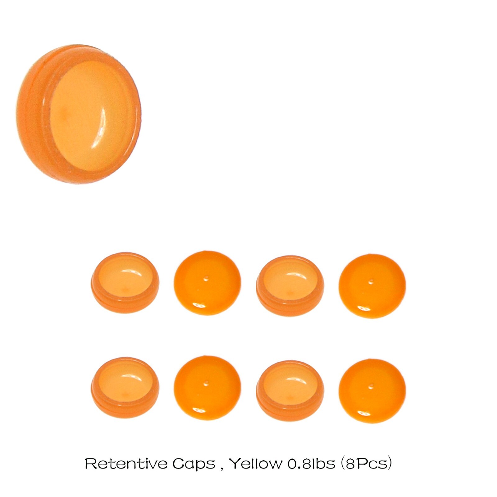 Dental Zest Locator compatible Orange Extended Range 0.8lbs Males Inserts Kit