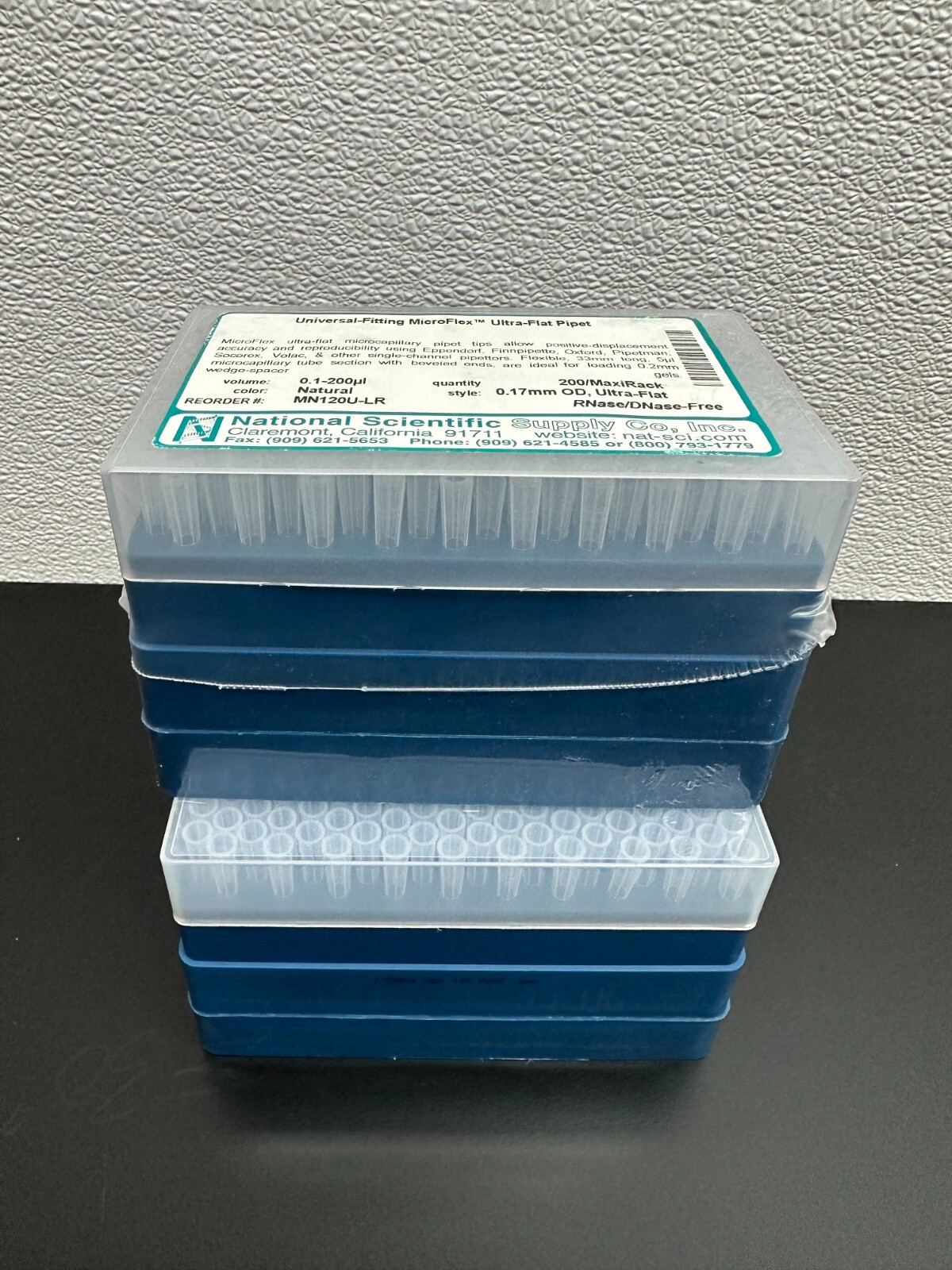 National Scientific REF MN120U-LR 0.1-200µL NicroFlex Ultra Flat Pipet