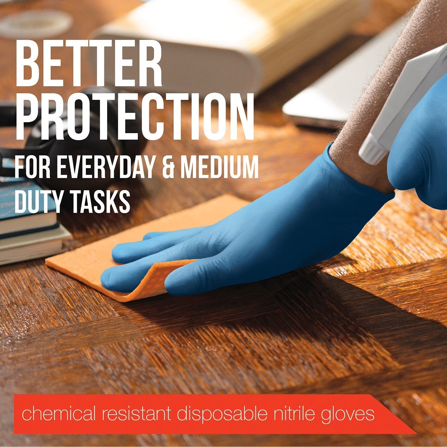 EQPT Blue Powder-Free Nitrile Gloves (2 pk.,300 ct) Great Price