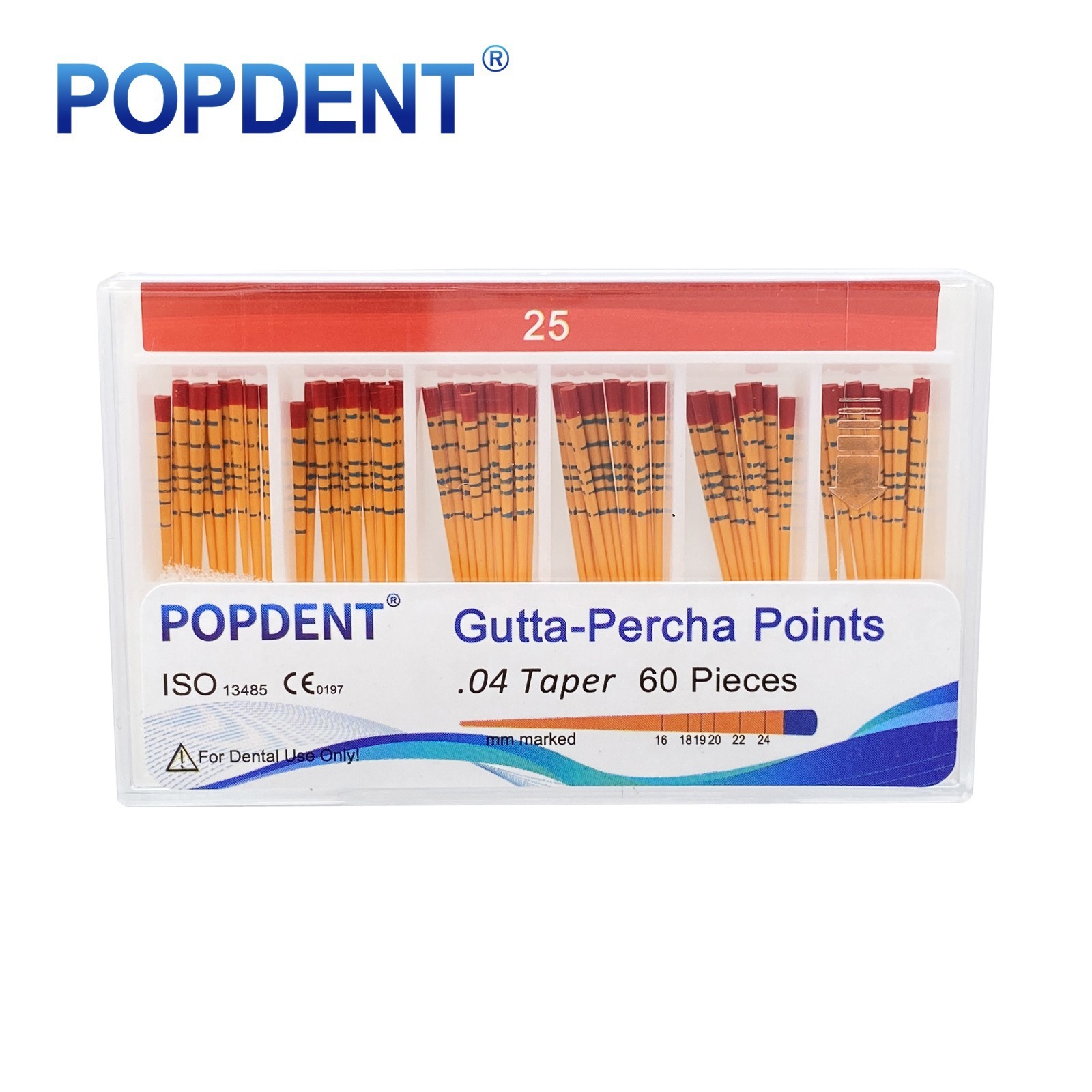 GUTTA PERCHA POINTS Taper 0.4 or 0.6, or Standart Taper, All Sizes Dental Meta