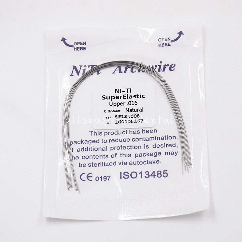 Dental Orthodontic Super Elastic Round NITI Arch Wire Natural Form Upper/Lower