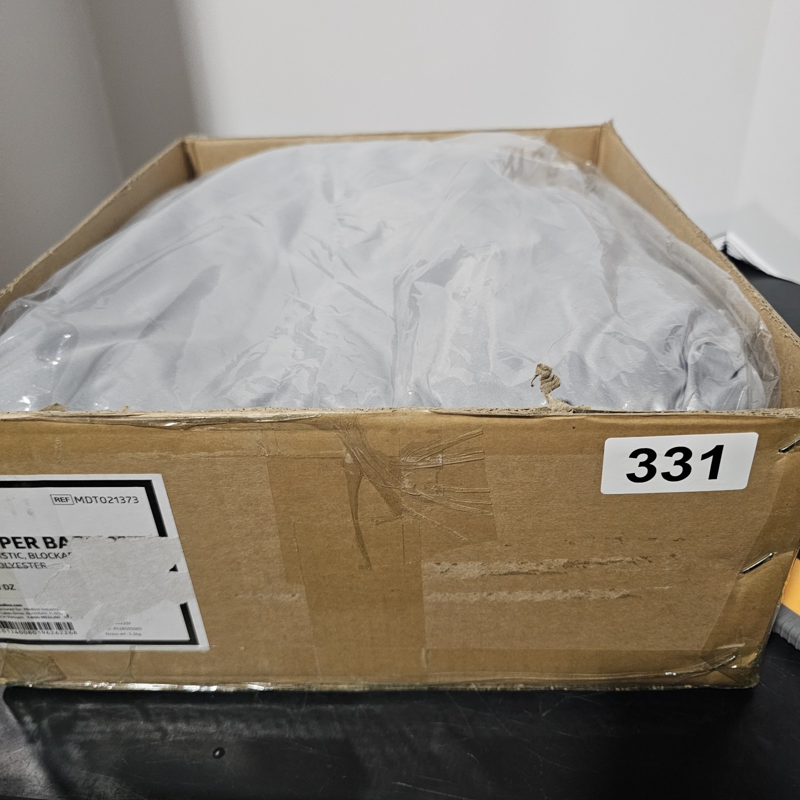Medline MDT021373 Blockade 18″ Gray Polyester Hamper Bag Flip Top 12/Case