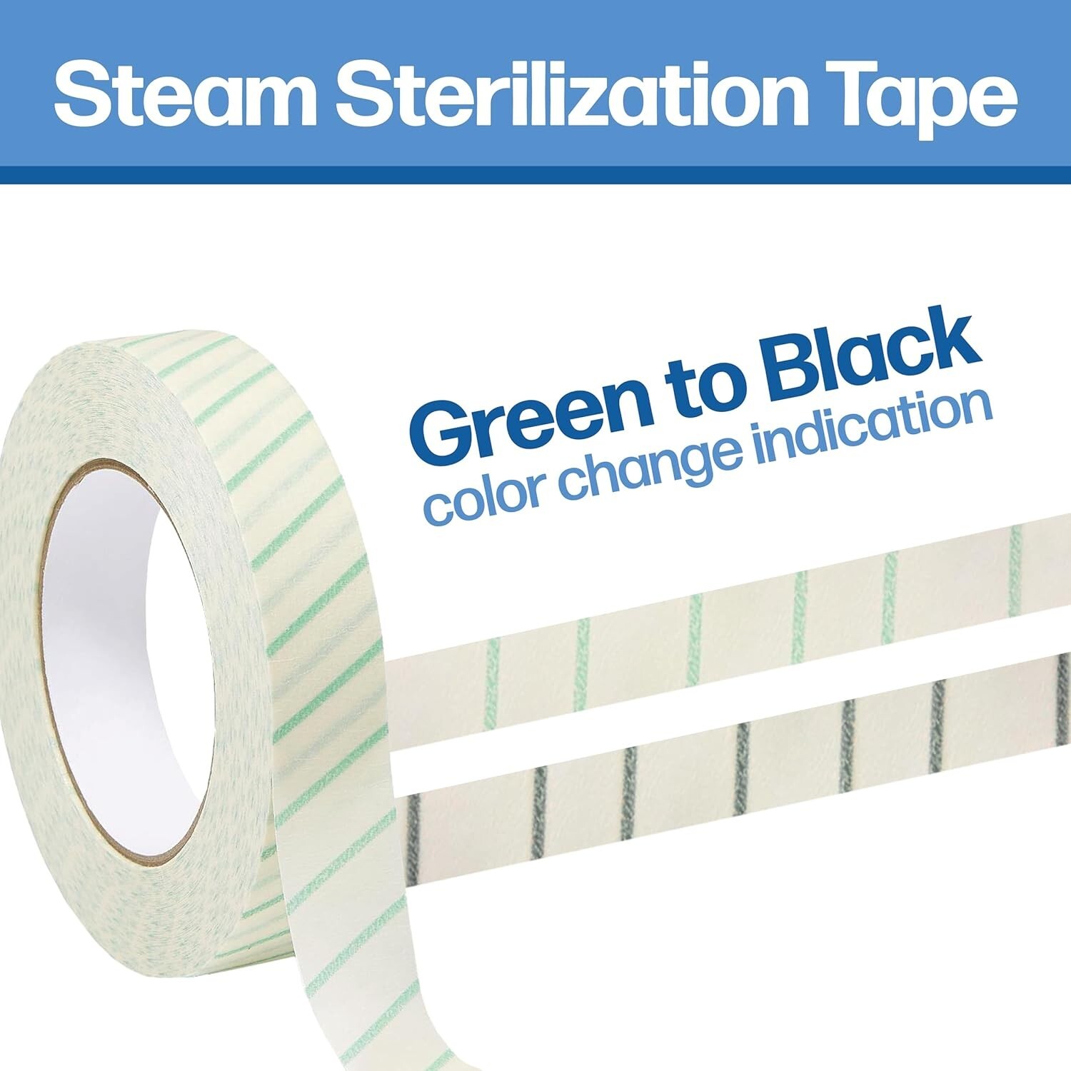 Steam Autoclave Tape, 1″ x 60 Yards, Each