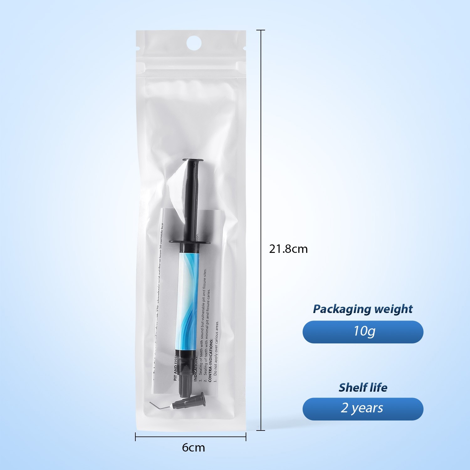 Dental Light Cure Pit And Fissure Sealant Syringe Caries Prevention Teeth 2.5g