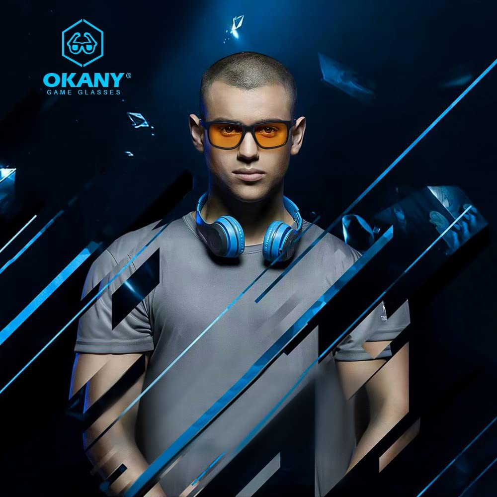 Okany Blue Light Blocking Glasses Gaming Computer Glasses UV Protection