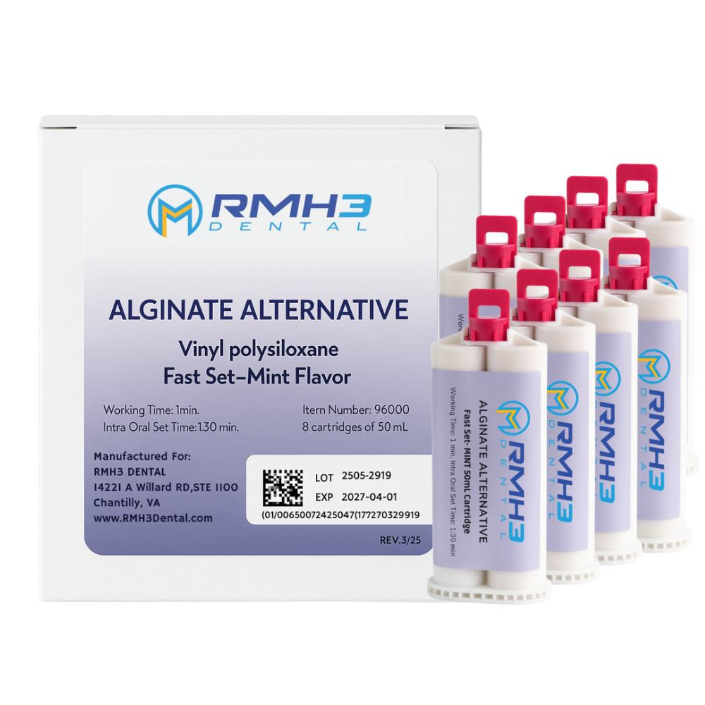 RMH3 VPS Alginate alternative, Fast set, Mint flavor, 8 – 50mL