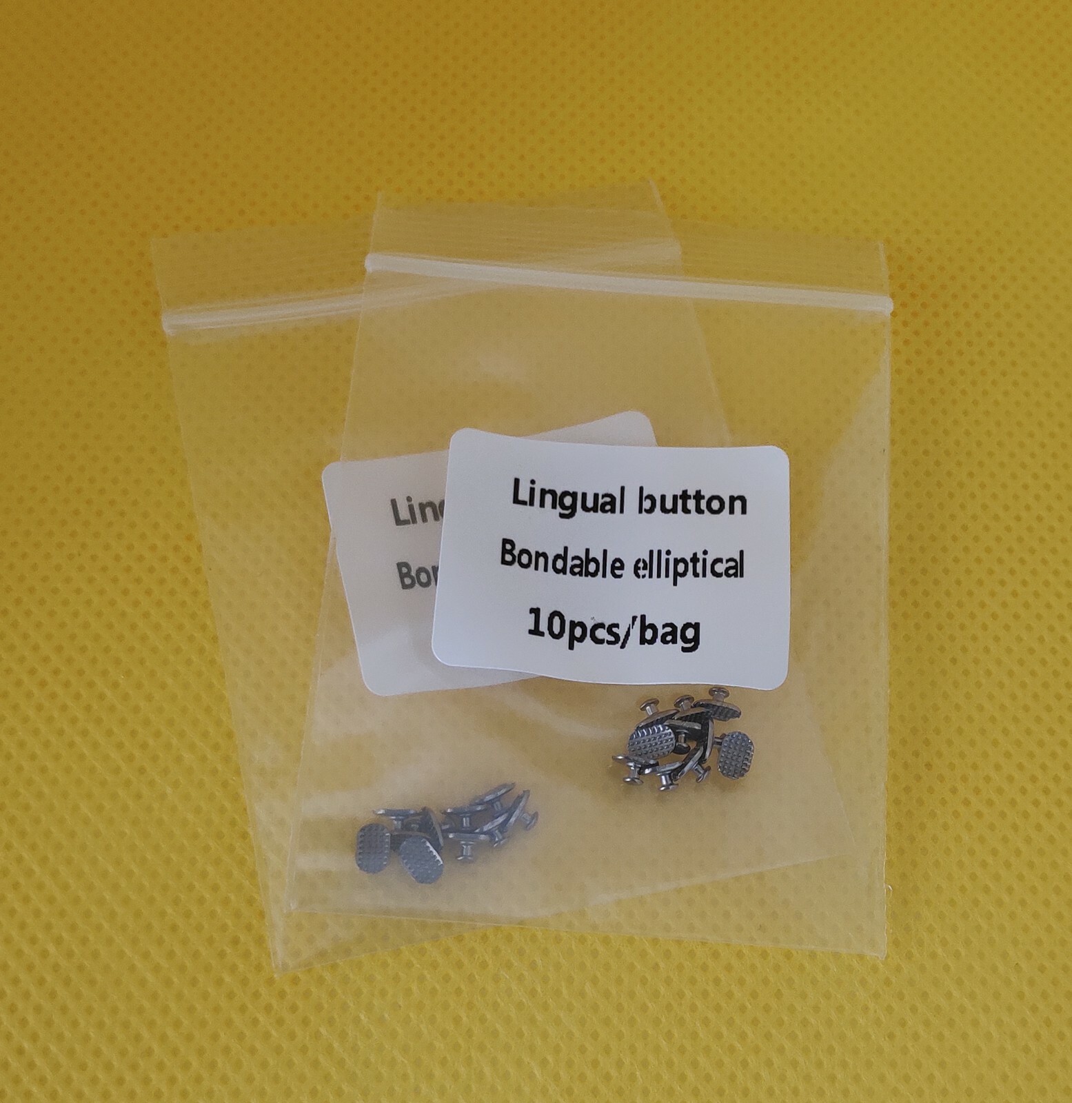 Dental Orthodontic Rectangular Lingual Button Bondable Type 10Pcs/Kit