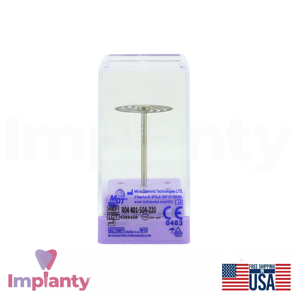MDT Double Sided Super Flex Extra Fine Grit Dental Disc Ø22mm T0.2mm Riveted