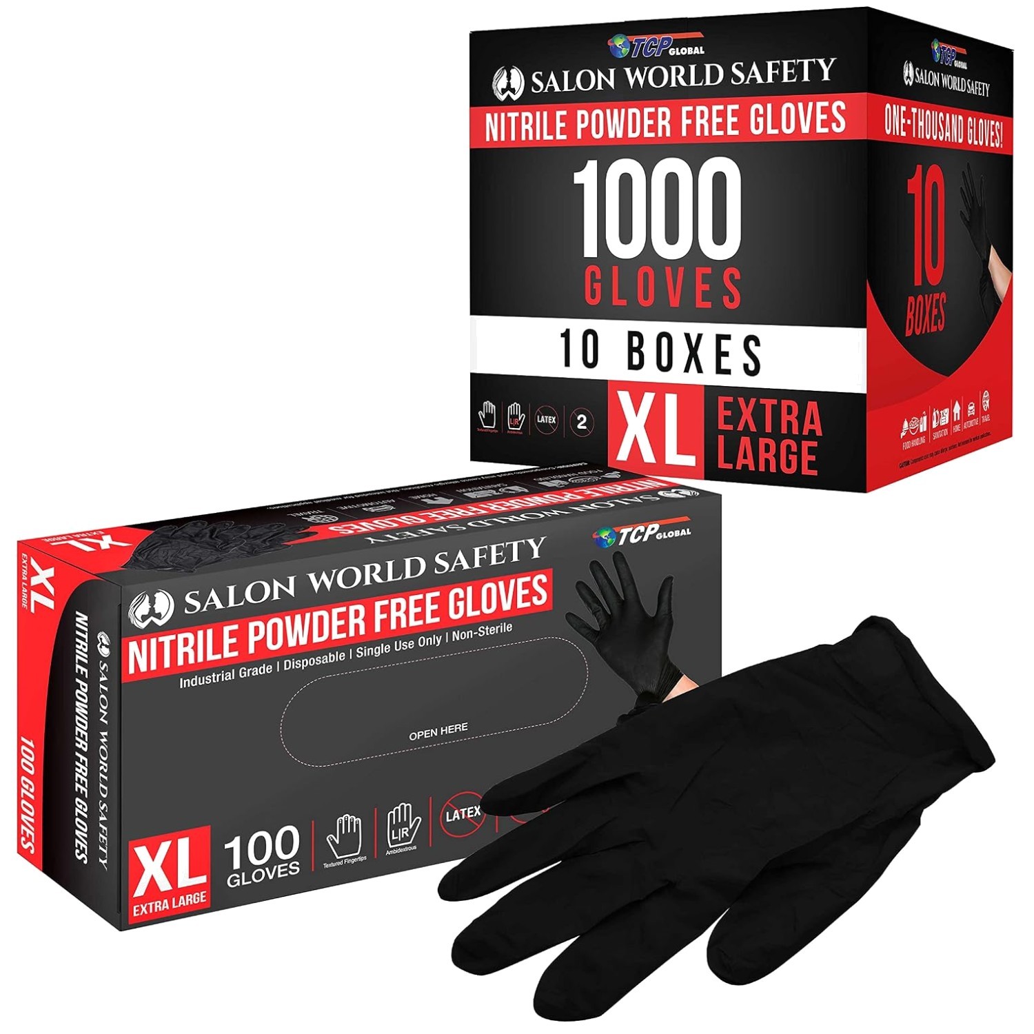 Touchscreen Compatible Nitrile Gloves XL – Box of 100