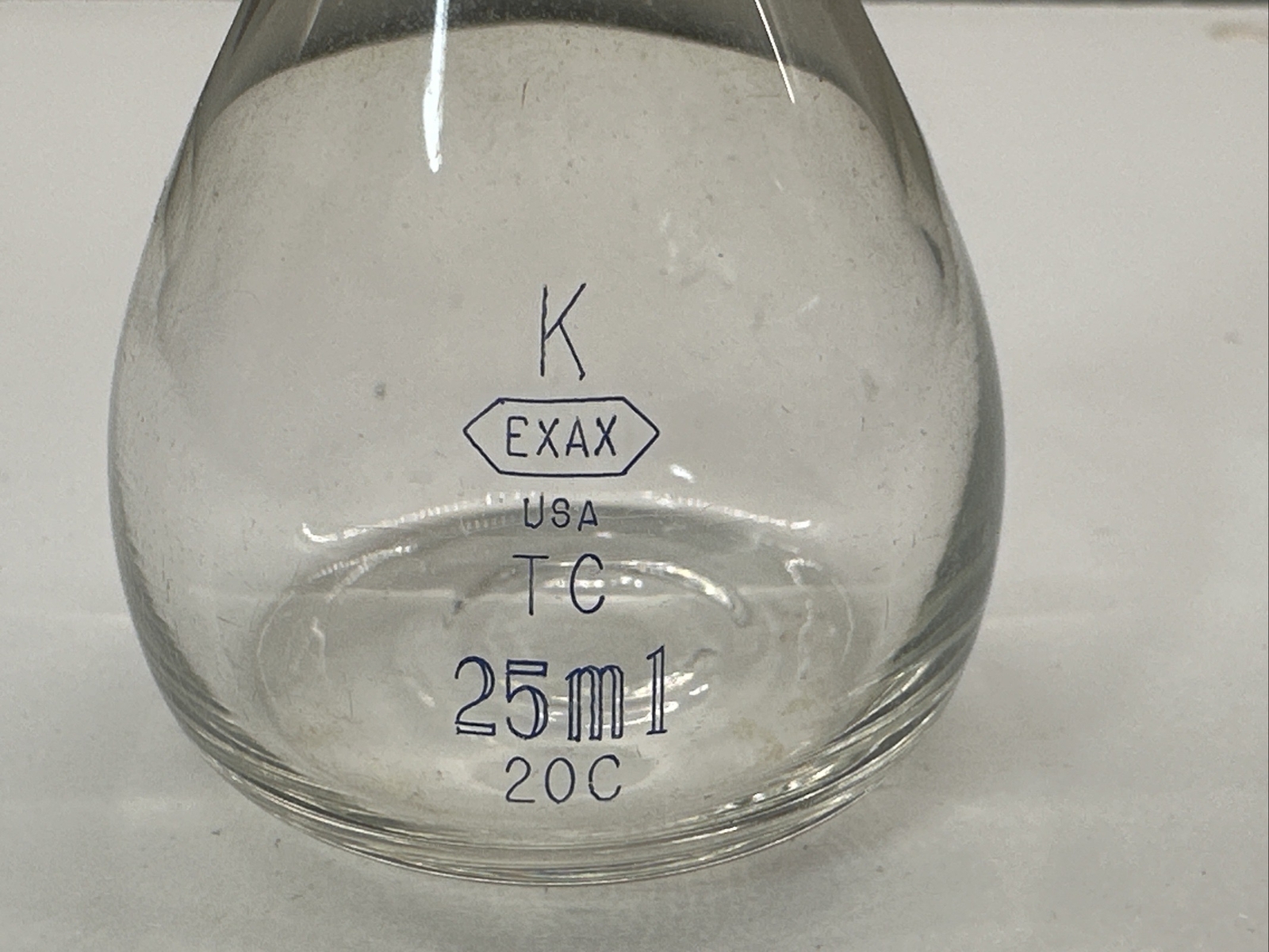 EXAX 25mL volumetric flask TC 20C