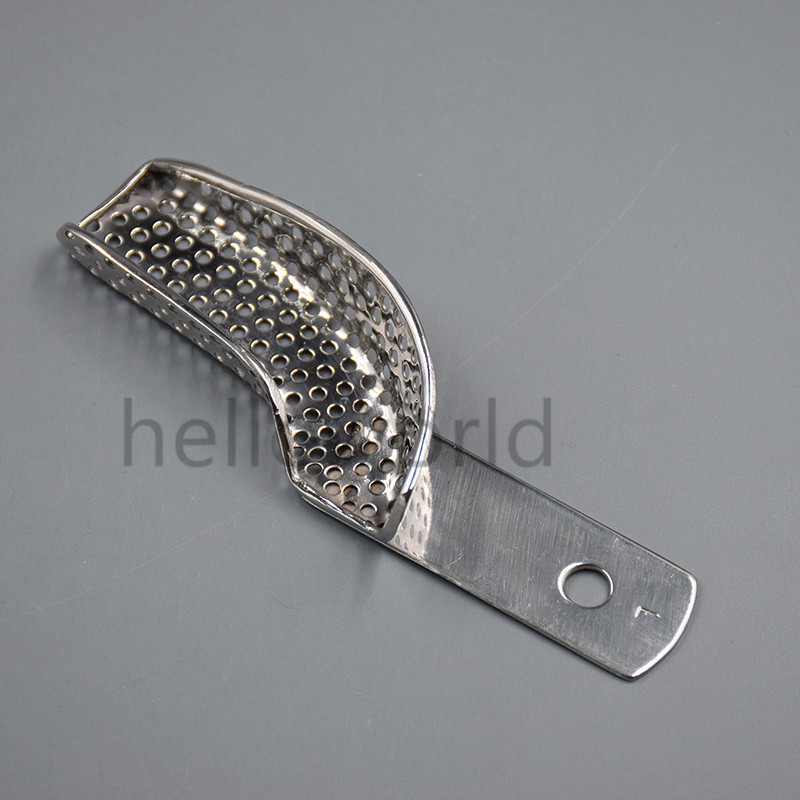 Dental Stainless Steel Partial Impression Trays Quadrant Autoclavable 3 Pcs/Set