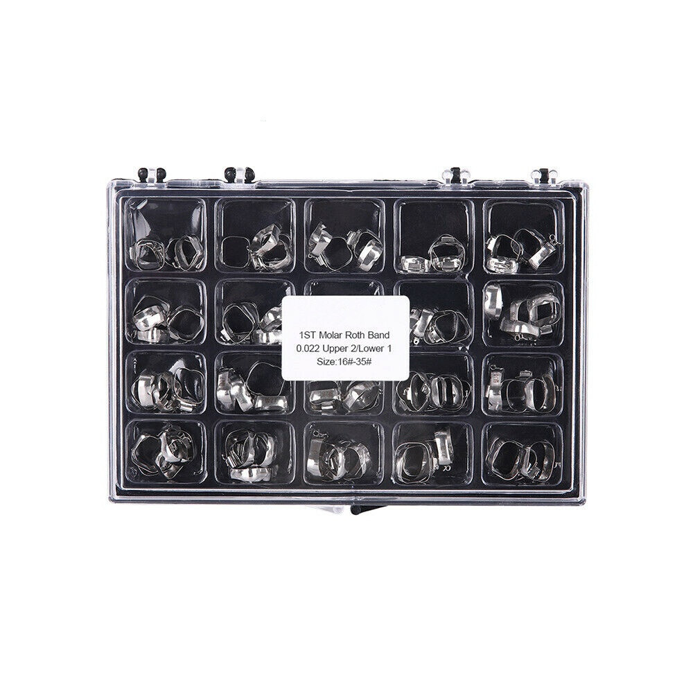 Dental Orthodontic Buccal Tube 1st Molar With Bands Roth/MBT 022″ U2/L1 16#-35#