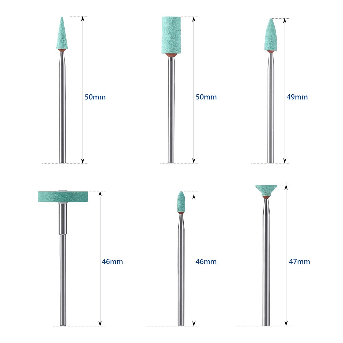 18 sizes Dental Ceramic Diamond Polisher Grinder HP Zirconia porcelain Polishing