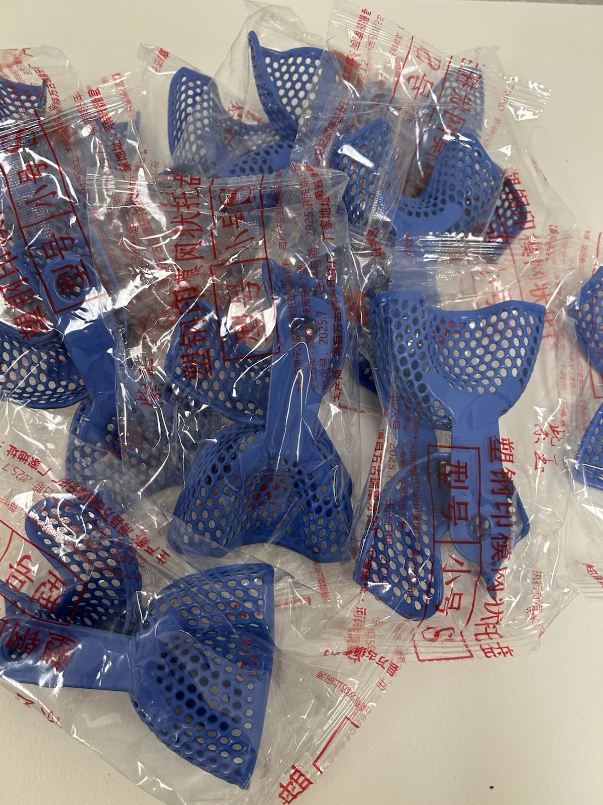 Disposable Perforated Dental Impression Trays – S, M, L – Individually Packed