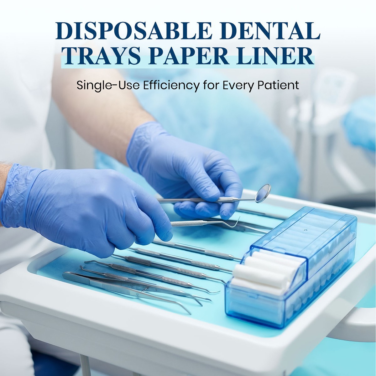 Dental Medical Sterilizer Disposable Tray Paper Cover Size «B» 8.5″ x 12.25″