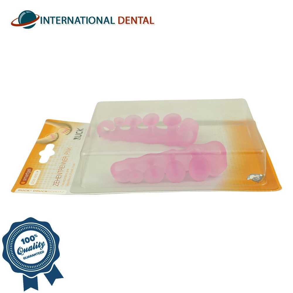 RUCK Toe Separators Silicone Gel Toe Spacers Foot Alignment Corrector Pedicure