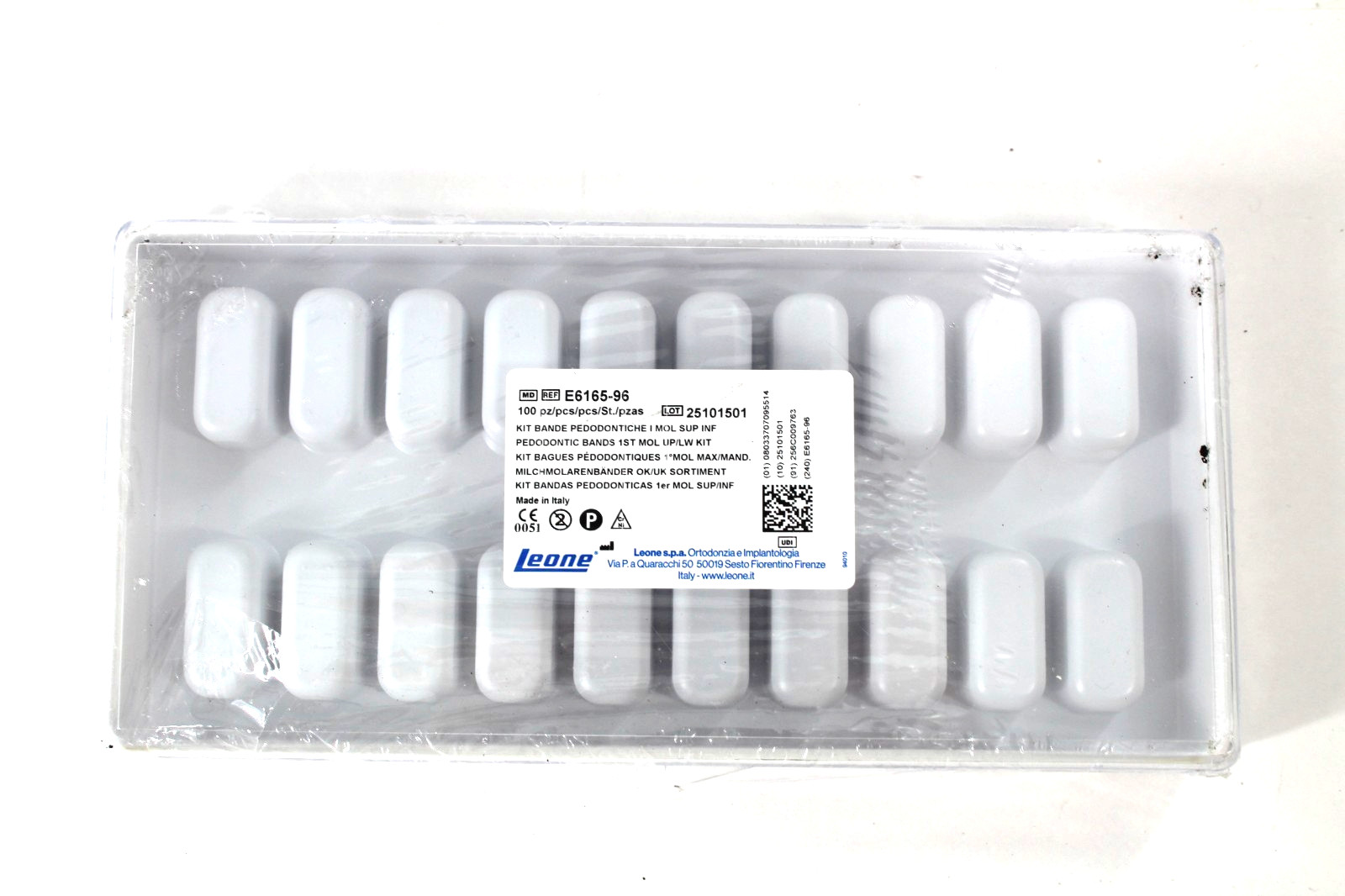 Leone Pedodontic Band Kit U&L Set of 100 Pieces – NEW