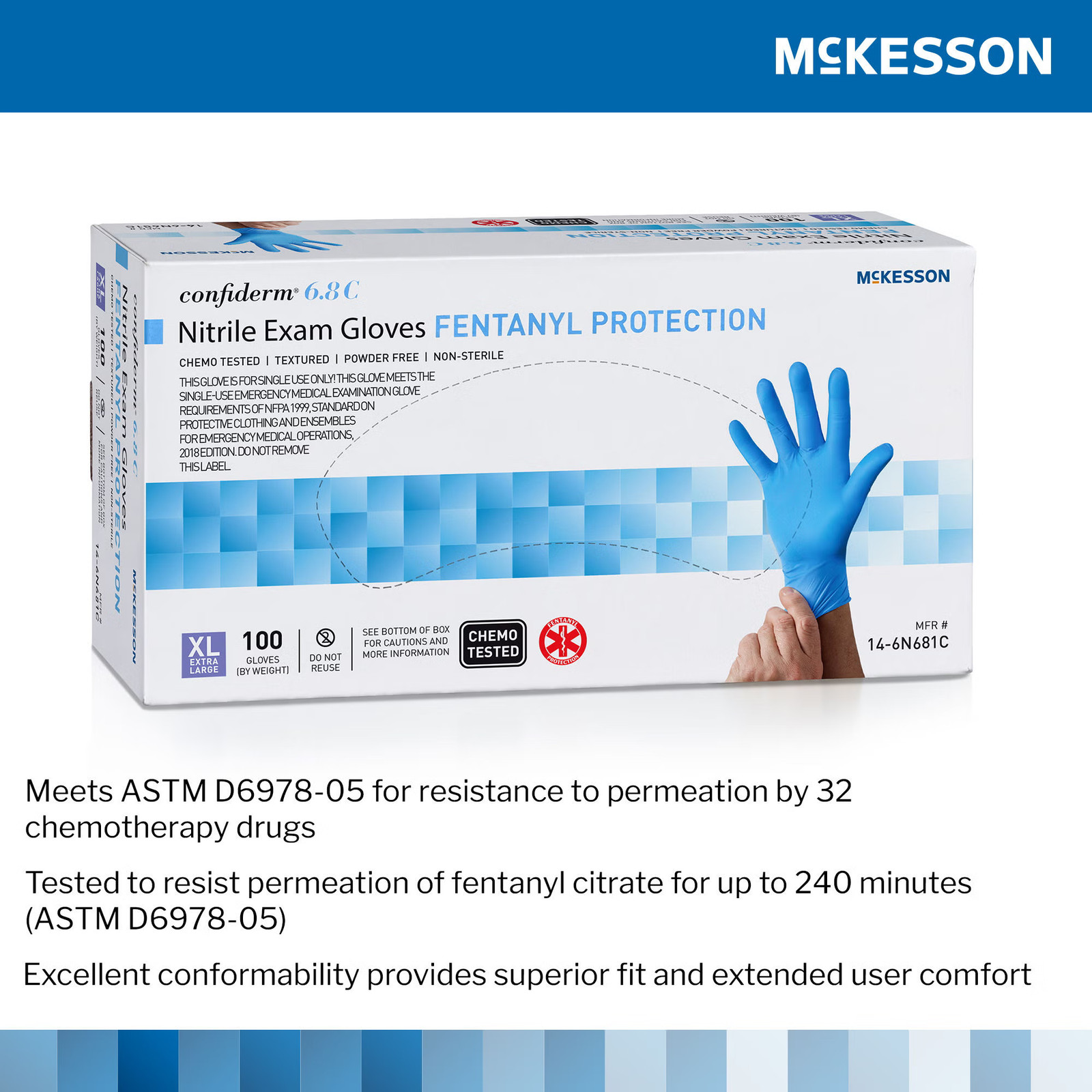 McKesson Nitrile Exam Glove – 100 per Box