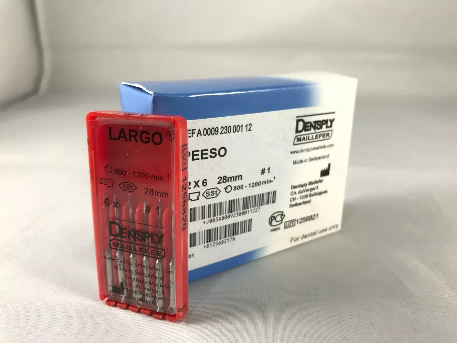 Dentsply Maillefer Peeso Reamer Endo Rotary Drills 28mm all sizes-(6 per pk)